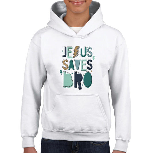 Jesus Saves Bro Kids Hoodie